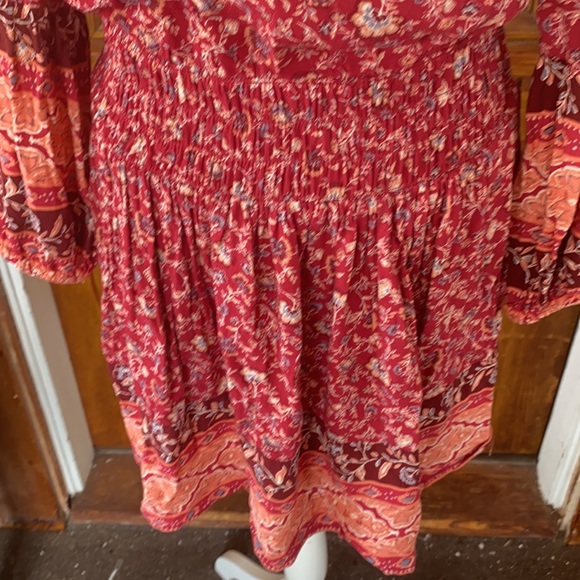 🌻American Eagle Boho Pink Floral Dress🌻 - Picture 4 of 8